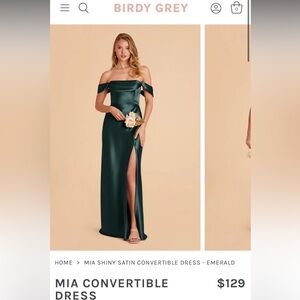 Birdy Grey- emerald green bridesmaid dress